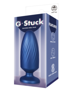NMC 5 INCH SILICONE ANAL PLUG METALLIC BLUE 2