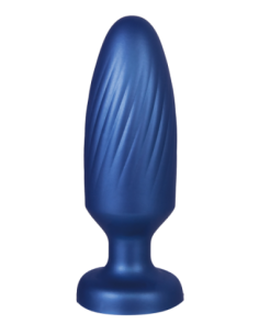 NMC 4 INCH SILICONE ANAL PLUG METALLIC BLUE