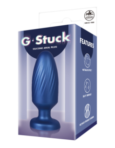 NMC 4 INCH SILICONE ANAL PLUG METALLIC BLUE 2