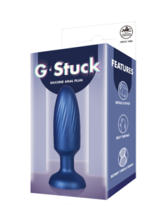 NMC 3.5 INCHSILICONE ANAL PLUG METALLIC BLUE 2