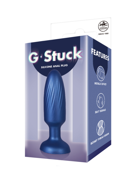 NMC 3.5 INCHSILICONE ANAL PLUG METALLIC BLUE