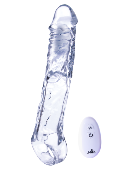 NMC 7.5 INCH TPE EXTENSION SLEEVE WITH 10 FUNCTION SPEED BULLET