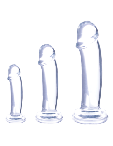 NMC TRIPLE LOVER - 3 IN 1 TRAINING KIT SET WITH 3 DIFFERENT SIZE DILDO CLEAR