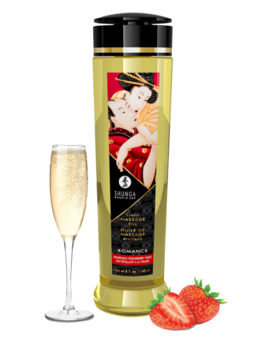 ACEITE DE MASAJE ERÓTICO ROMANCE PAJA. VINO 240ML