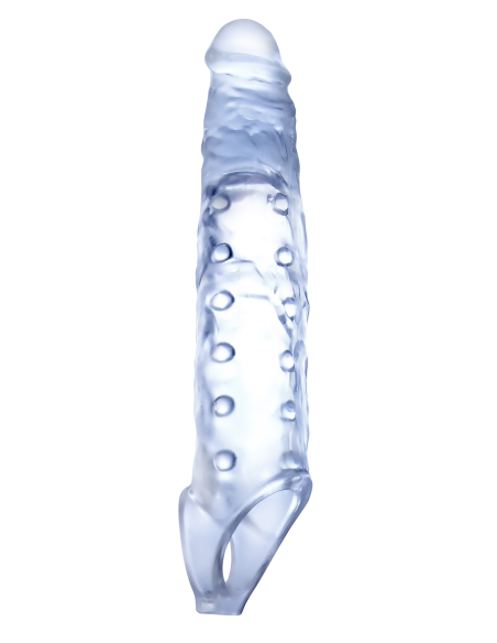NMC 9 INCH TPE TRANSPARENT PENIS LENGTH ENHANCER WITH BALL STRAP