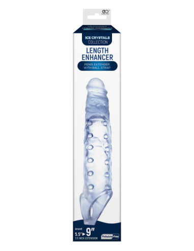 NMC 9 INCH TPE TRANSPARENT PENIS LENGTH...