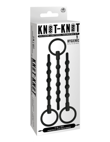 NMC 3 IN 1 SILICONE URETHRAL SOUND KIT SET BLACK