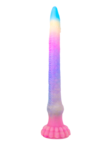 NMC CONSOLADOR MONSTRUOSO DE SILICONA DE 17,5 PULGADAS GLOW IN THE DARK