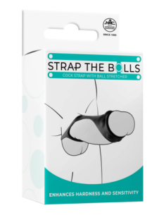 NMC SILICONE COCK STRAP WITH BALL STRETCHER BLACK 2