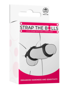 NMC SILICONE COCK STRAP WITH BALL STRETCHER BLACK 2