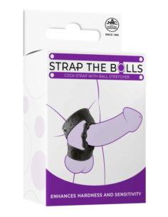 NMC SILICONE COCK STRAP WITH BALL STRETCHER BLACK 2