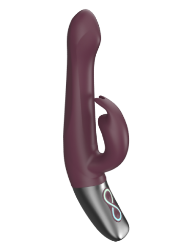 NMC VIBRADOR RECARGABLE DE SILICONA DE 8,5 PULGADAS ROJO RUBINE