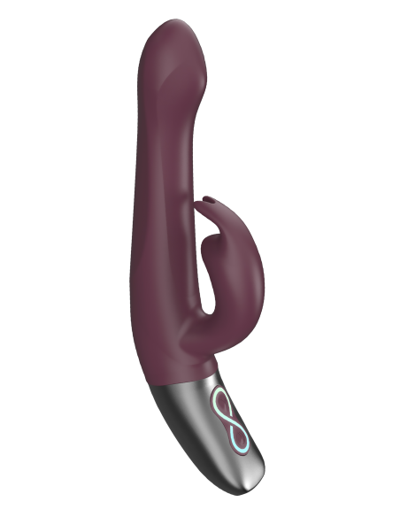 NMC 8.5 INCH SILICONE RECHARGEABLE VIBRATOR RUBINE RED