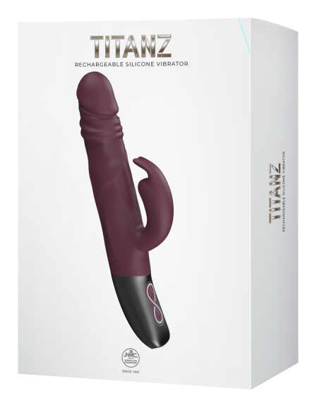 NMC VIBRADOR RECARGABLE DE SILICONA ROJO RUBINA