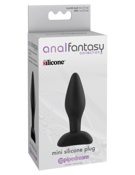 COLECCIÓN ANAL FANTASY MINI TAPÓN DE SILICONA NEGRO