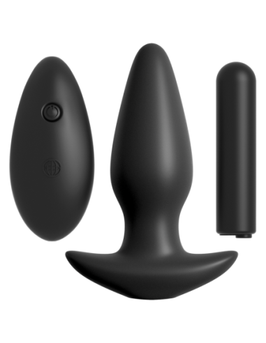 ANAL FANTASY COLLECTION COLLECTION REMOTE CONTROL SILICONE PLUG BLACK