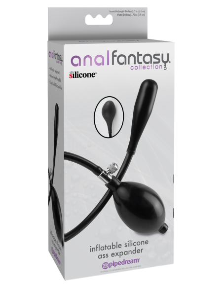 ANAL FANTASY COLLECTION INFLATABLE SILICONE ASS EXPANDER BLACK