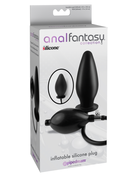 ANAL FANTASY COLLECTION INFLATABLE SILICONE PLUG BLACK