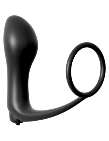 ANAL FANTASY COLLECTION ASS-GASM COCKRING VIBRATING PLUG BLACK