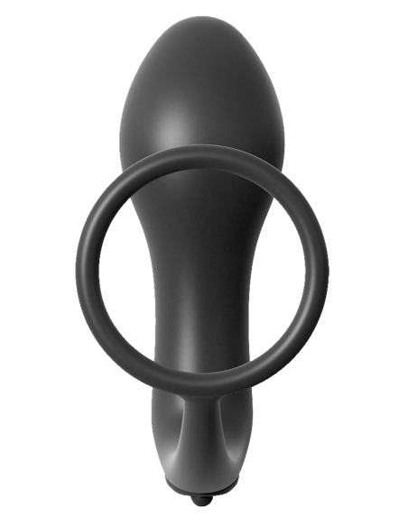 ANAL FANTASY COLLECTION ASS-GASM COCKRING VIBRATING PLUG BLACK