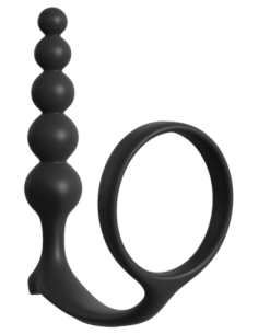 ANAL FANTASY COLLECTION ASS-GASM COCKRING ANAL BEADS BLACK