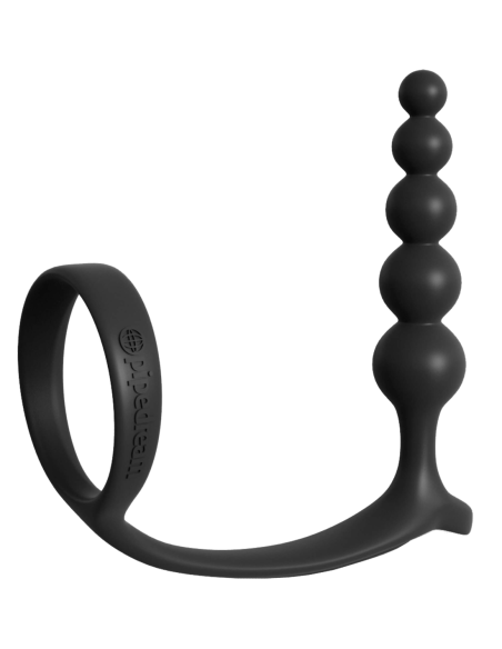 ANAL FANTASY COLLECTION ASS-GASM COCKRING ANAL BEADS BLACK