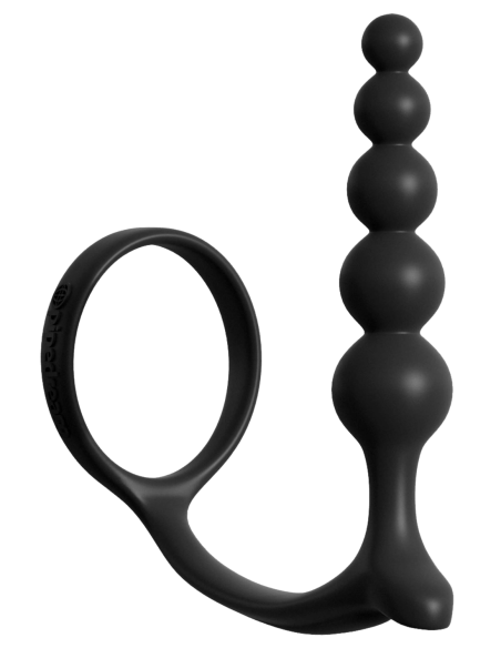 COLECCIÓN FANTASÍA ANAL CULO-GASM COCKRING BOLAS ANALES NEGRO