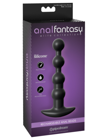 ANAL FANTASY ELITE RECHARGEABLE ANAL BEADS BLACK