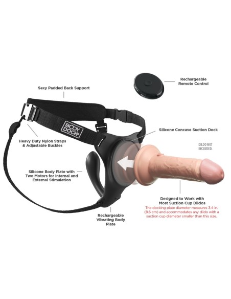 ARNÉS BODY DOCK G-SPOT PRO NEGRO