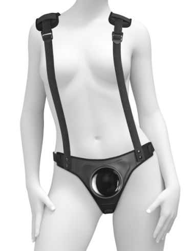 BODY DOCK STRAP-ON SUUSPENDERS BLACK