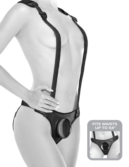 CUERPO DOCK STRAP-ON SUUSPENDERS NEGRO