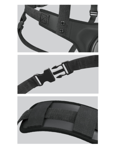 CUERPO DOCK STRAP-ON SUUSPENDERS NEGRO