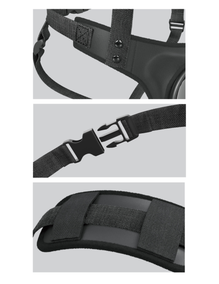 CUERPO DOCK STRAP-ON SUUSPENDERS NEGRO