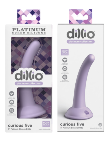 DILLIO PLATINUM CURIOUS FIVE 5 INCH PURPLE