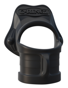 FANTASY C-RINGZ ROCK HARD RING & BALL-STRETCHER BLACK