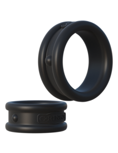 FANTASY C-RINGZ MAX-WIDTH SILICONE RINGS BLACK