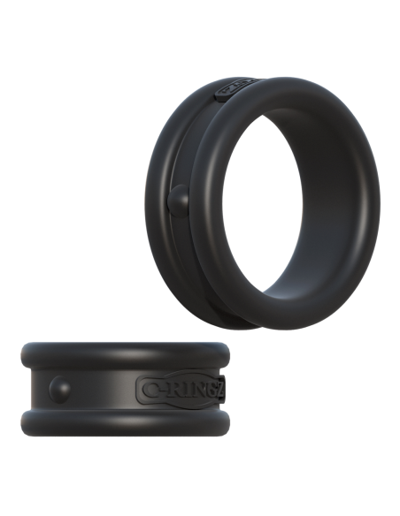 FANTASY C-RINGZ MAX-WIDTH SILICONE RINGS BLACK