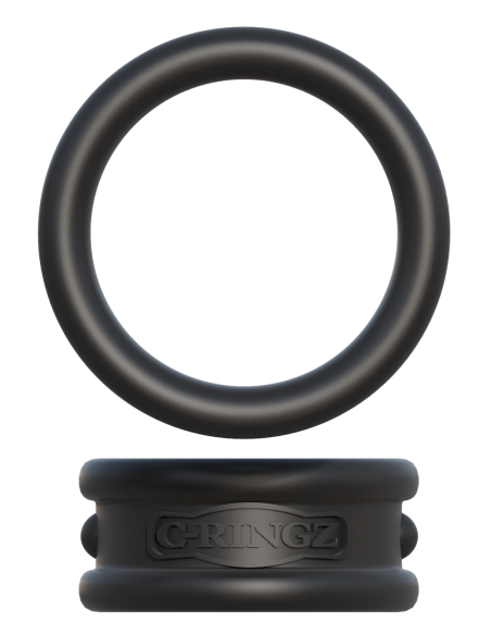 ANILLOS DE SILICONA FANTASY C-RINGZ MAX-WIDTH NEGRO