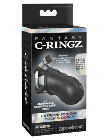FANTASY C-RINGZ EXTREME BLOQUEADOR DE POLLAS DE...