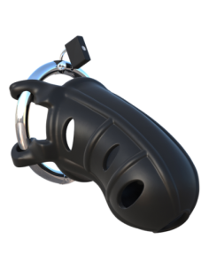 FANTASY C-RINGZ HARDCORE SILICONE COCK BLOCKER BLACK