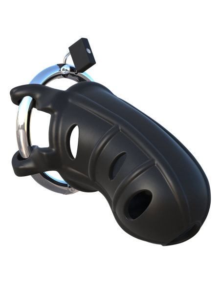 FANTASY C-RINGZ HARDCORE SILICONE COCK BLOCKER BLACK