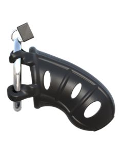 FANTASY C-RINGZ HARDCORE SILICONE COCK BLOCKER BLACK 2