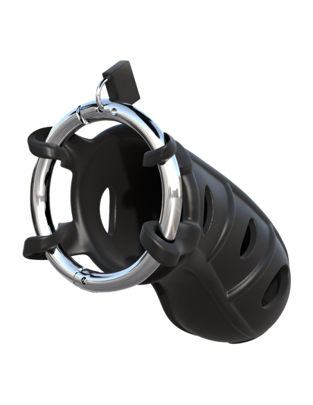 FANTASY C-RINGZ HARDCORE SILICONE COCK BLOCKER BLACK