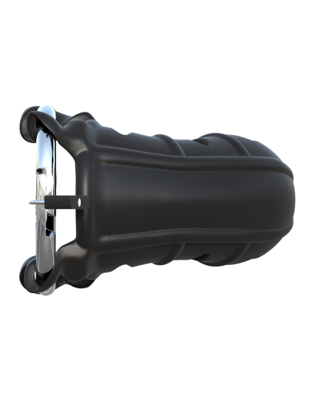 FANTASY C-RINGZ HARDCORE SILICONE COCK BLOCKER BLACK