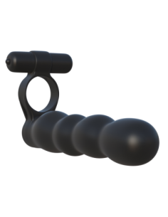 FANTASY C-RINGZ POSABLE PARTNER DOUBLE PENETRATOR BLACK