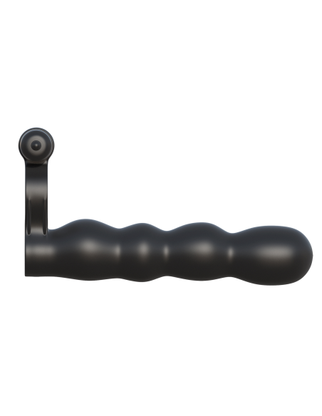 FANTASÍA C-RINGZ POSABLE PARTNER DOBLE PENETRADOR NEGRO