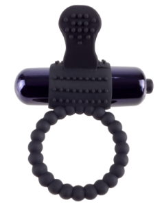 FANTASY C-RINGZ SILICONA VIBRADORA SUPER ANILLO NEGRO 2