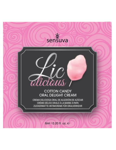 SENSUVA LIC-O-LICIOUS ORAL DELIGHT CREAM COTTON CANDY 6 ML