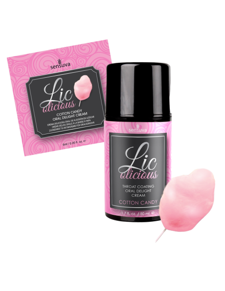 SENSUVA LIC-O-LICIOUS ORAL DELIGHT CREMA ALGODÓN DE AZÚCAR 6 ML