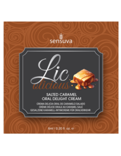SENSUVA LIC-O-LICIOUS CREMA DELICIA ORAL CARAMELO SALADO...